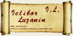 Velibor Lužanin vizit kartica